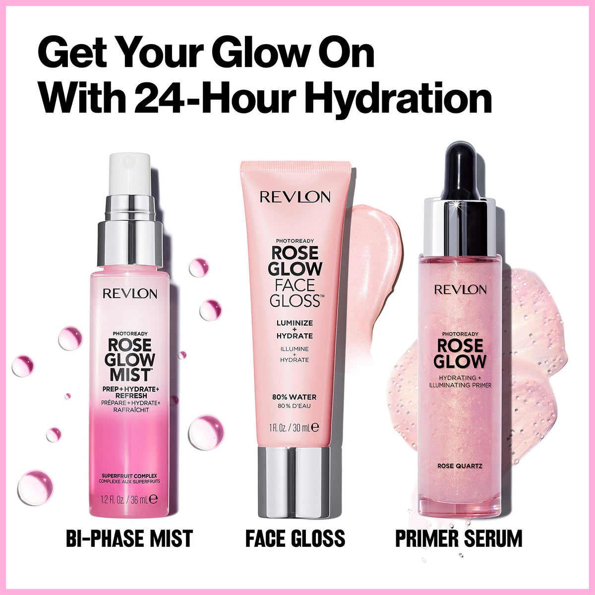 Revlon PhotoReady Rose Glow Face Gloss Makeup Primer, 1 fl oz