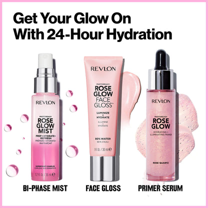 Revlon PhotoReady Rose Glow Face Gloss Makeup Primer, 1 fl oz