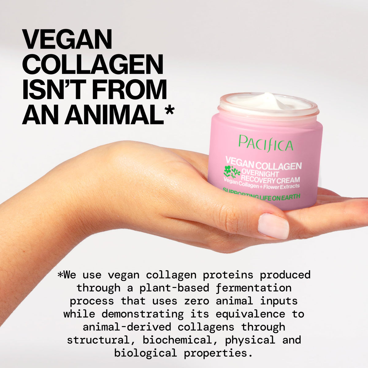 Pacifica Night Face Cream - Vegan Collagen Overnight Recovery Cream, Nighttime Face Cream for Anti-Aging & Wrinkles, Improves Dry Skin & Redness Vegan, Clean Beauty, Dermatologist Tested