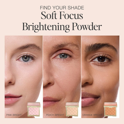 Jouer Soft Focus Brightening Powder, Pink Bright - Fair to Light Skin Tones | Lightweight Brightening Powder to Lift and Revive Skin, Face Makeup Foundation or Concealer