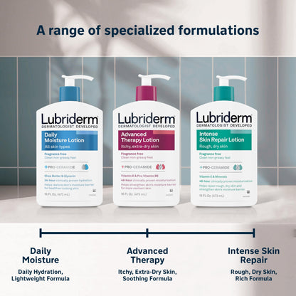 Lubriderm Advanced Therapy Hand & Body Lotion, Fragrance Free, 6 fl. oz