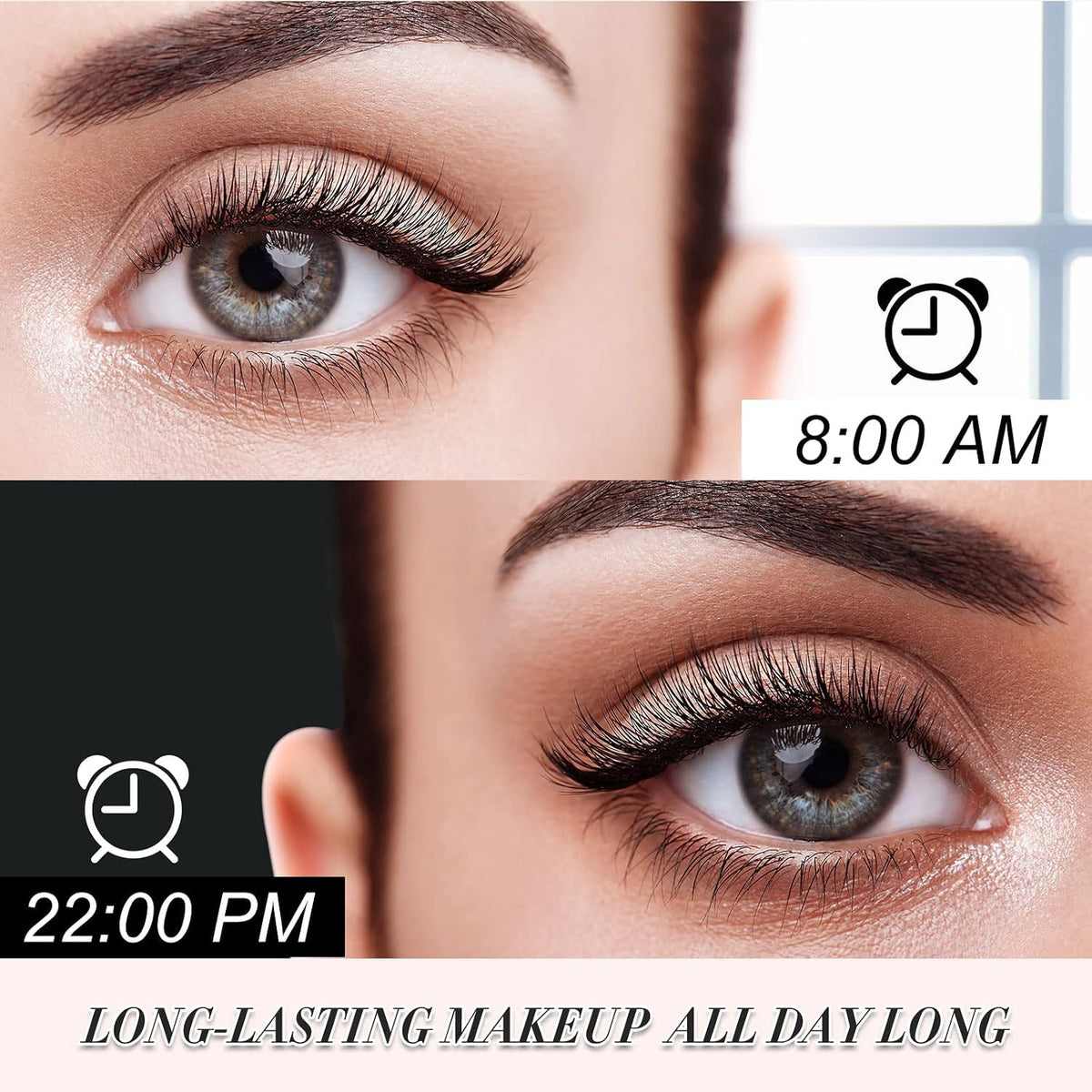 My Amazing Lashes 4D Silk Fiber Mascara for Mature Women Over 60, Black Waterproof, Volume & Length, Smudge‑Proof, No Clumping, 1‑Pack