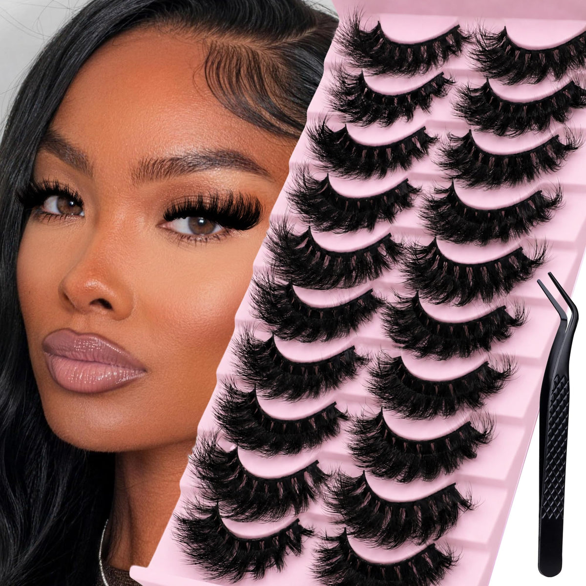 BEYELIAN False Eyelashes Full Volume Mink Lashes Strips