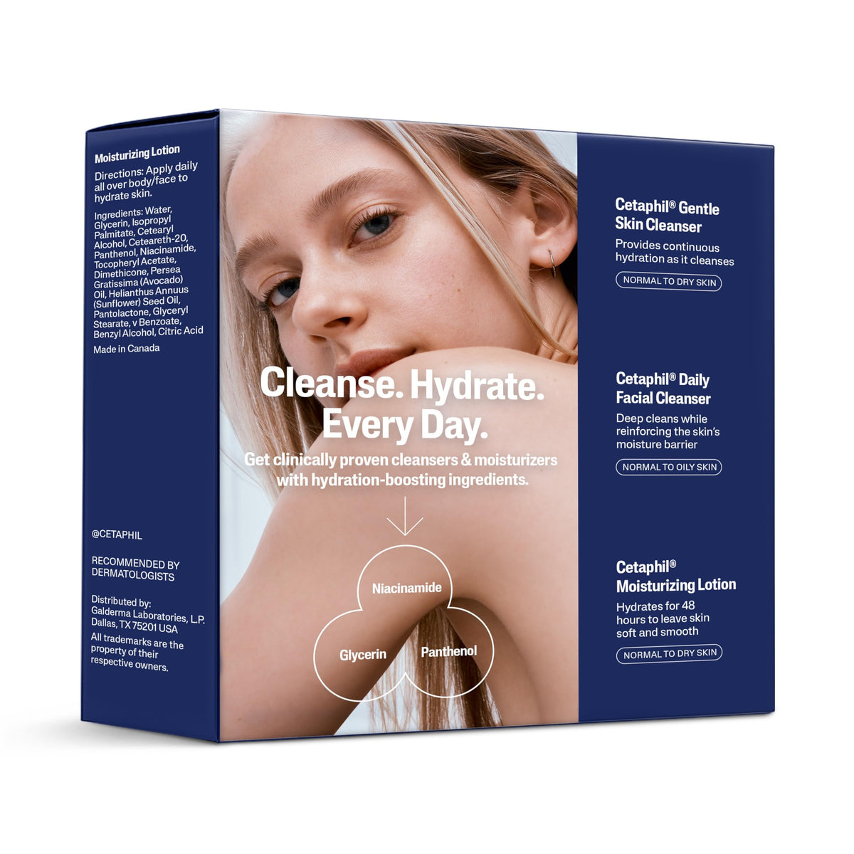 Cetaphil Sensitive Skin Gift Set, Gentle Cleanser & Moisturizer, TSA Kit