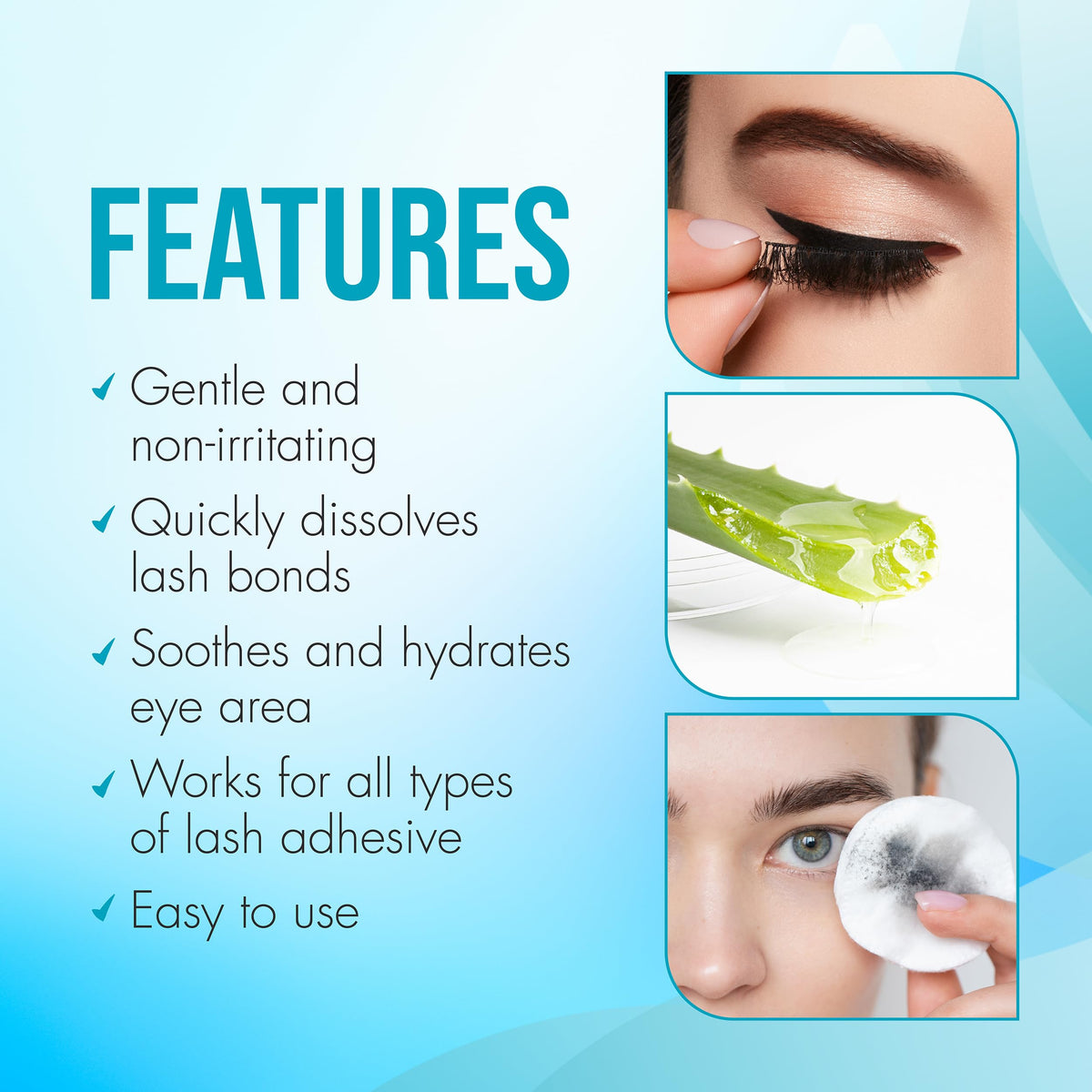 DUO Under Lash Bond Remover – Quick Dissolve Lash Glue Remover for Eyelash Extensions & False Lashes, 2 fl oz