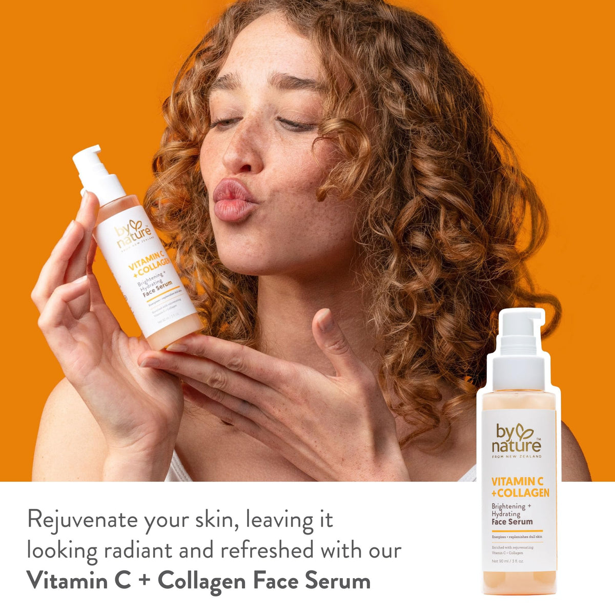 By Nature Vitamin C + Collagen Brightening & Hydrating Face Serum