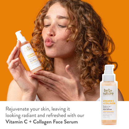 By Nature Vitamin C + Collagen Brightening & Hydrating Face Serum