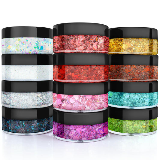 Body Glitter, Face Glitter, Hair Glitter, 12 Colors