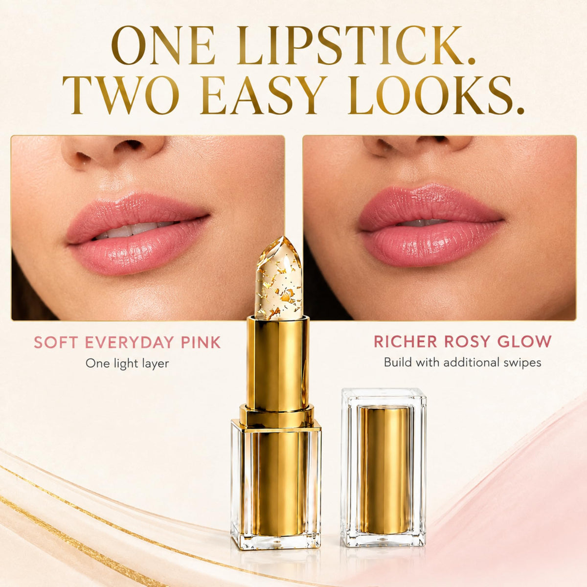 𝓚 Lipstick-pH Color Changing Lip Balm, Transferproof Long-Lasting Hydration Tinted Lip Balm for Older Women, Moisturizing Natural Tint 2PC (2pc)