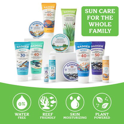 Badger Organic Aloe Vera Gel, Cooling, Fair Trade, Face & Body, 4 fl oz