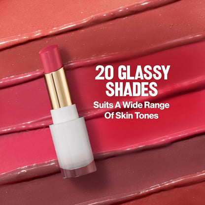 REVLON Super Lustrous Glass Shine Balm, 018 Beaming Strawberry, 0.11 oz