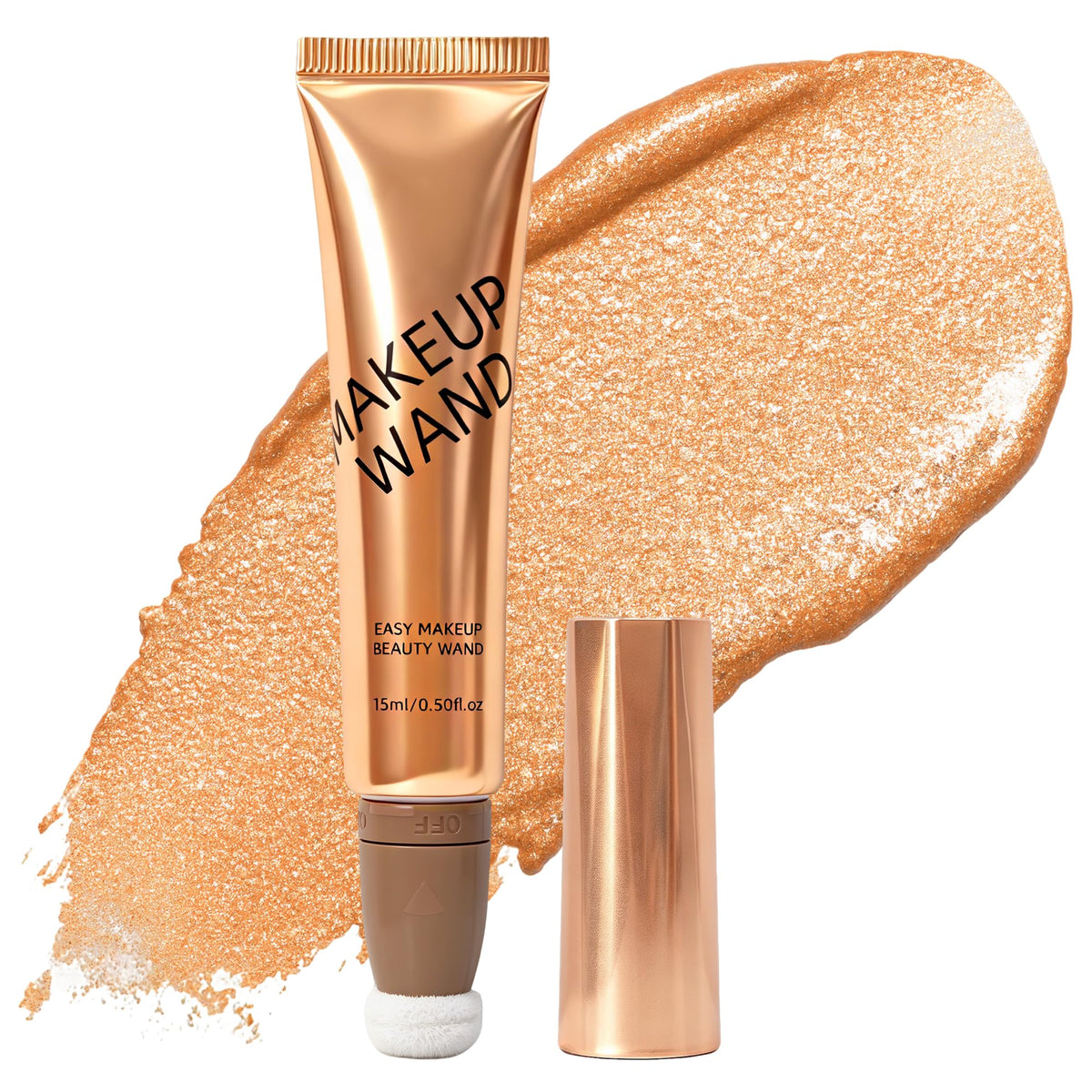 Liquid Dewy Blush, Buildable Blush Liquid with Natural Glow Finish, Hydrating Long Wearing Creme Blushes for Cheeks, Lightweight Blendable Formula, Smooth Easy Apply Blushes for Daily Makeup, Golden