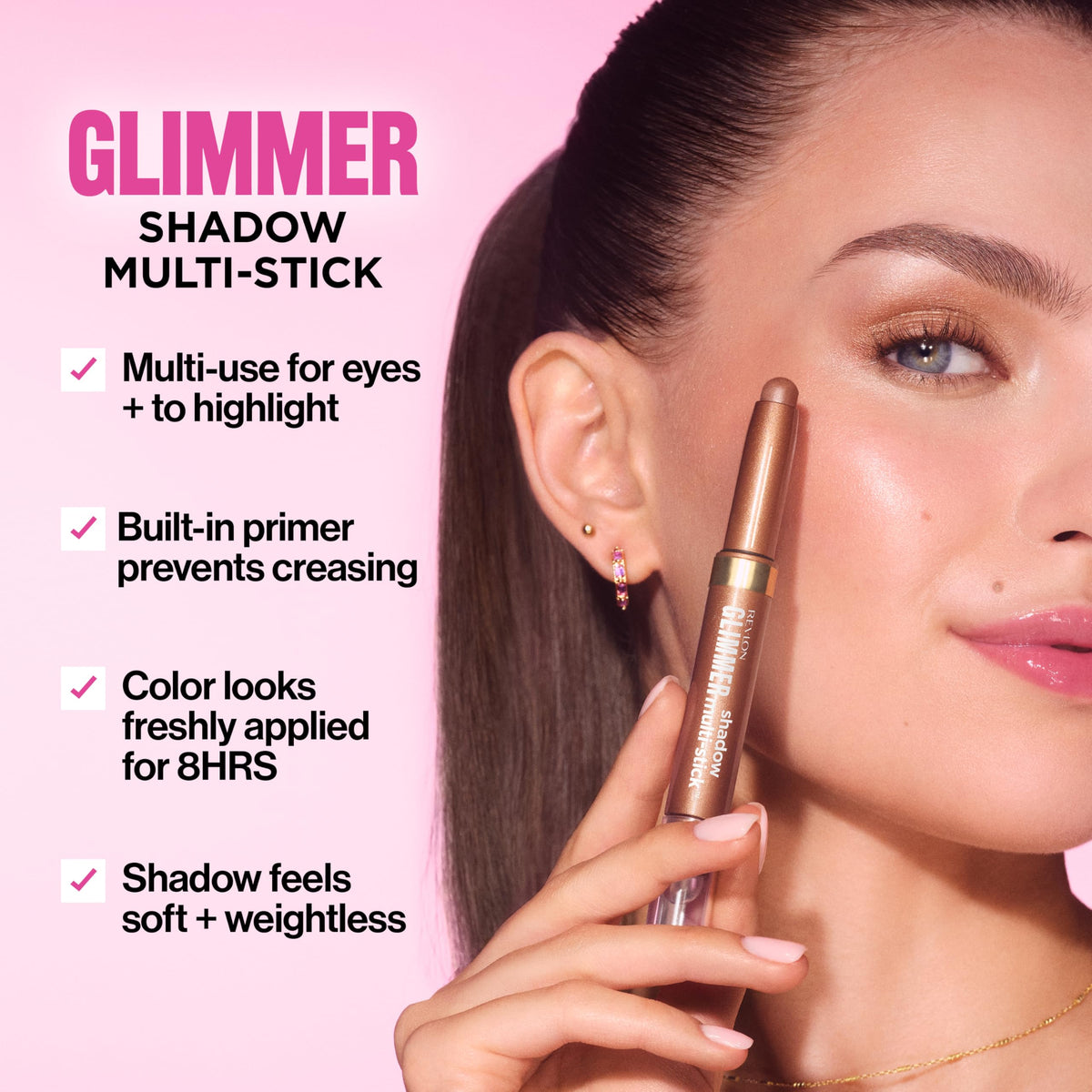 REVLON Glimmer Shadow Multi-Stick, Eyeshadow, 105 Get Your Bag