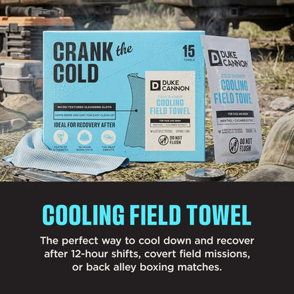 Duke Cannon Cold Shower Cooling Field Towels - 15 Towels