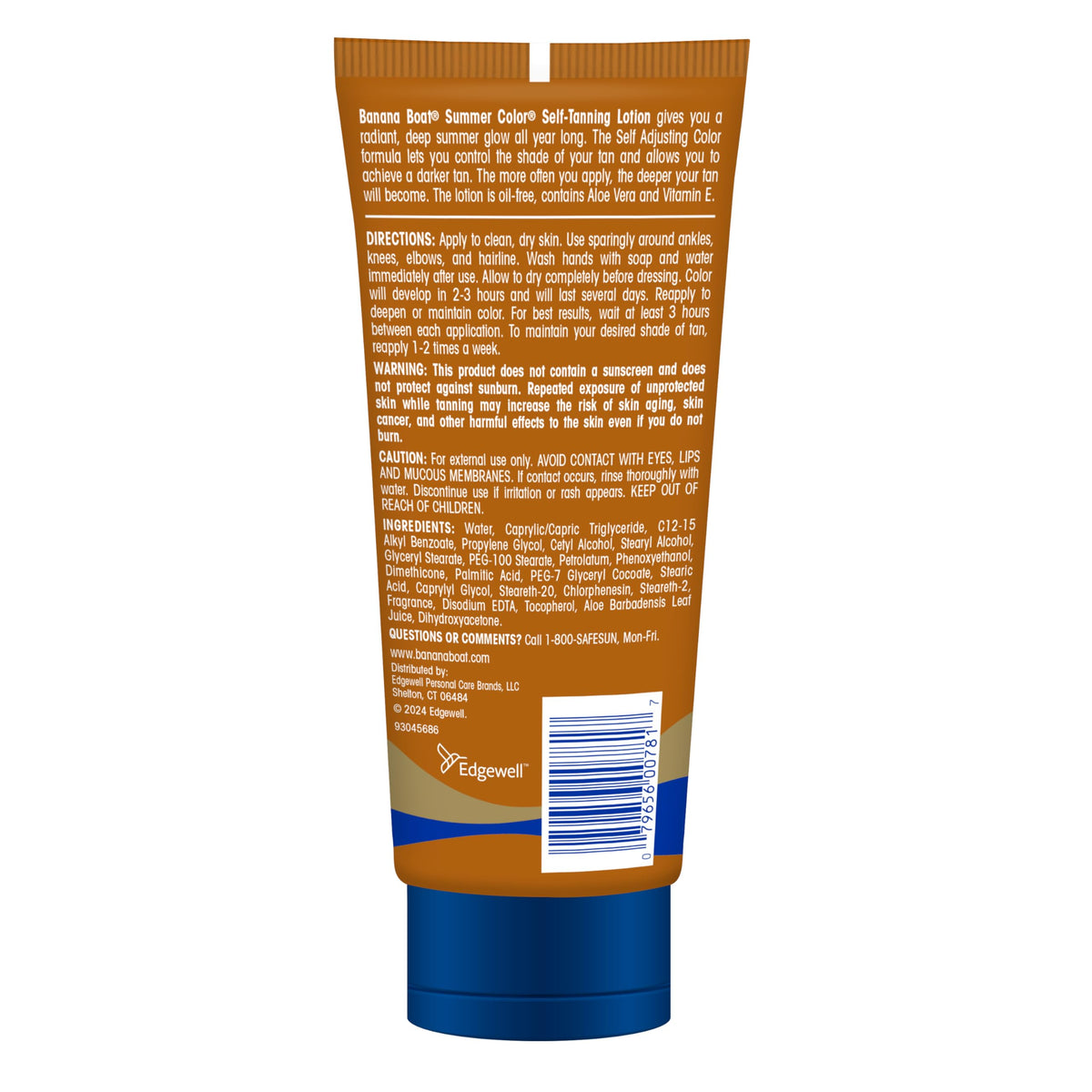 Banana Boat Summer Color Self Tanning Lotion, Dark Self Tanner, 6 Fl Oz