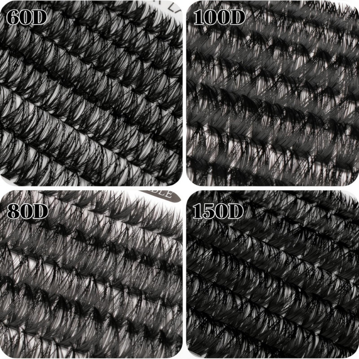 518Pcs Lash Cluster Book Set with Lash Bond & Seal and Lash Tweezers