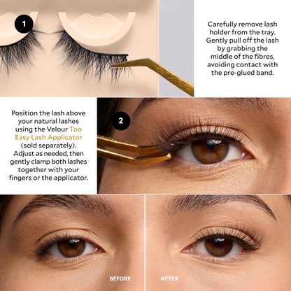 Velour Effortless Self Adhesive Eyelashes (True Love & Love Story)