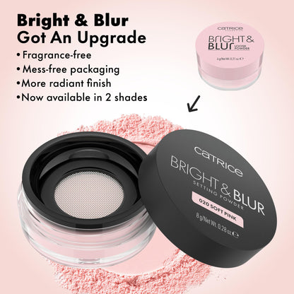 Catrice Bright & Blur Loose Setting Powder (020 | Soft Pink)