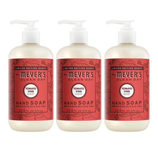 MRS. MEYER'S CLEAN DAY Liquid Hand Soap, Tomato Vine, 12.5 fl oz, 3 Pack
