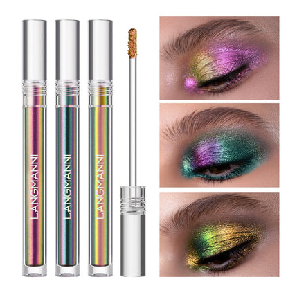 Jolilab 3Pcs Liquid Chameleon Eyeshadow Set, Holographic Multichrome Makeup