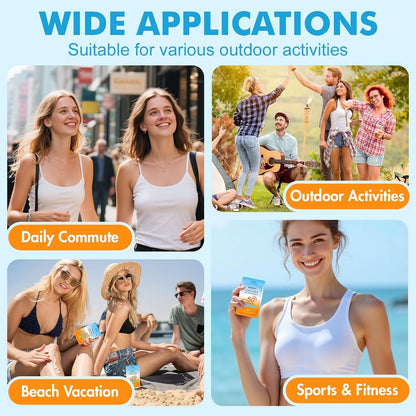 30 Pack Travel Size Sunscreen, SPF 50, Mini Sunscreen for Face and Body