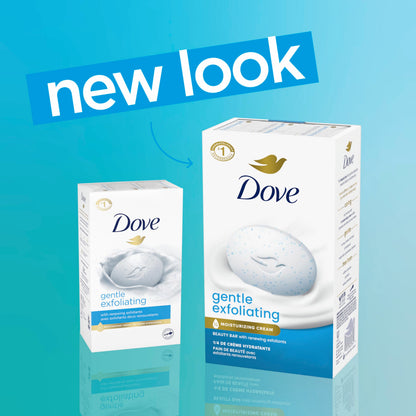 Dove Beauty Bar Gentle Exfoliating With Mild Cleanser 6 Bars 3.75 oz