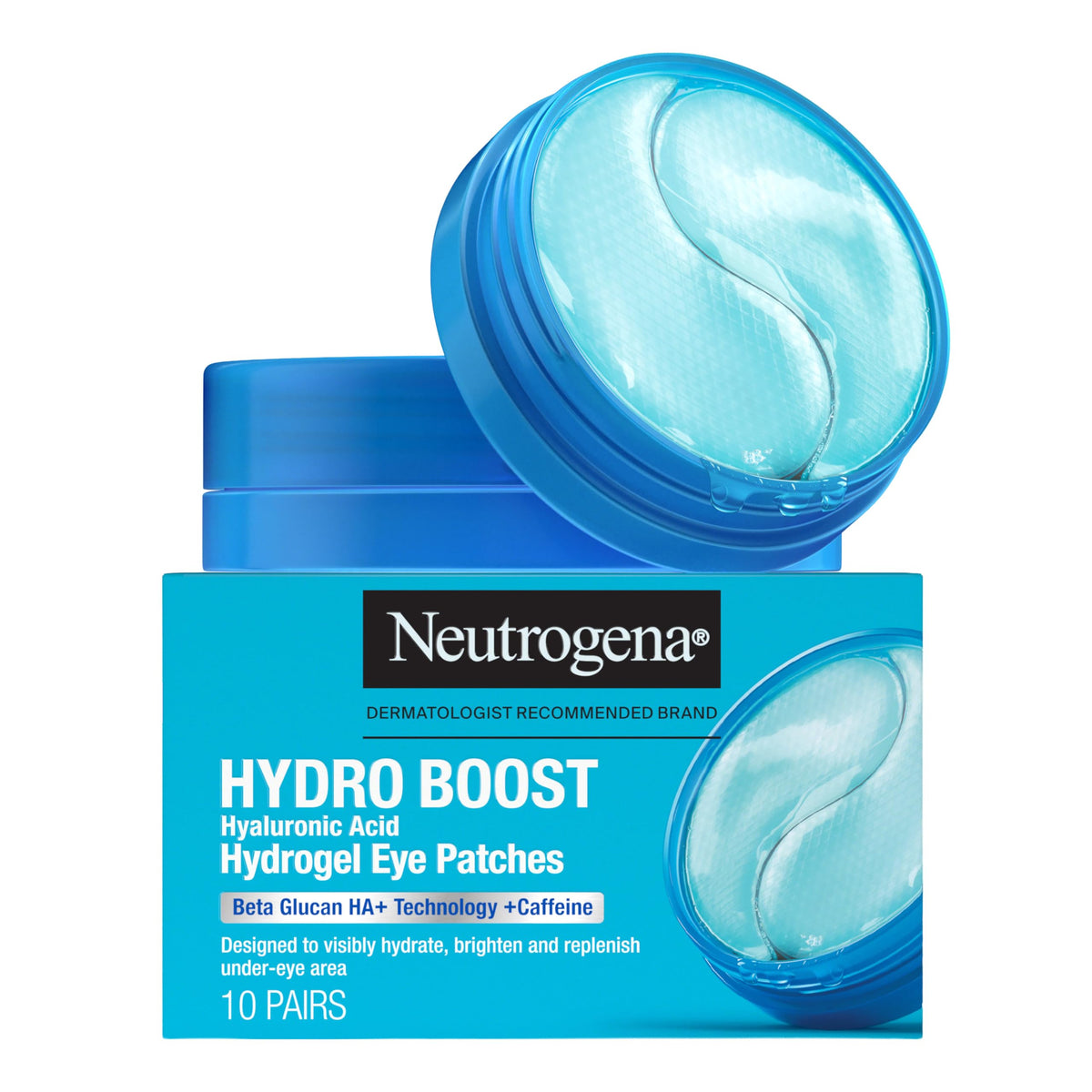 Neutrogena Hydro Boost Hydrogel Eye Patches, 10 Pairs, Fragrance-Free