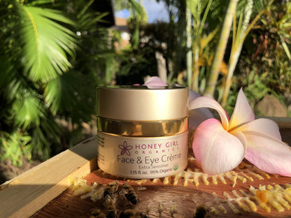 Honey Girl Organics Night Creme Extra Sensitive, Honey based Skin Care for Sensitive Skin, USDA Certified Organic Face Moisturizer, All In One: Face, Eye, Neck Cream, Made in Hawaii (1.75oz)