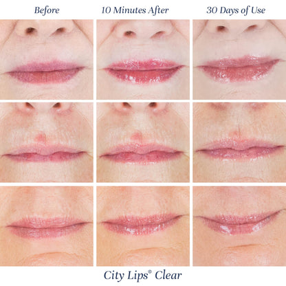 City Beauty City Lips Clear Plumping Lip Gloss, Hyaluronic Acid 0.16oz