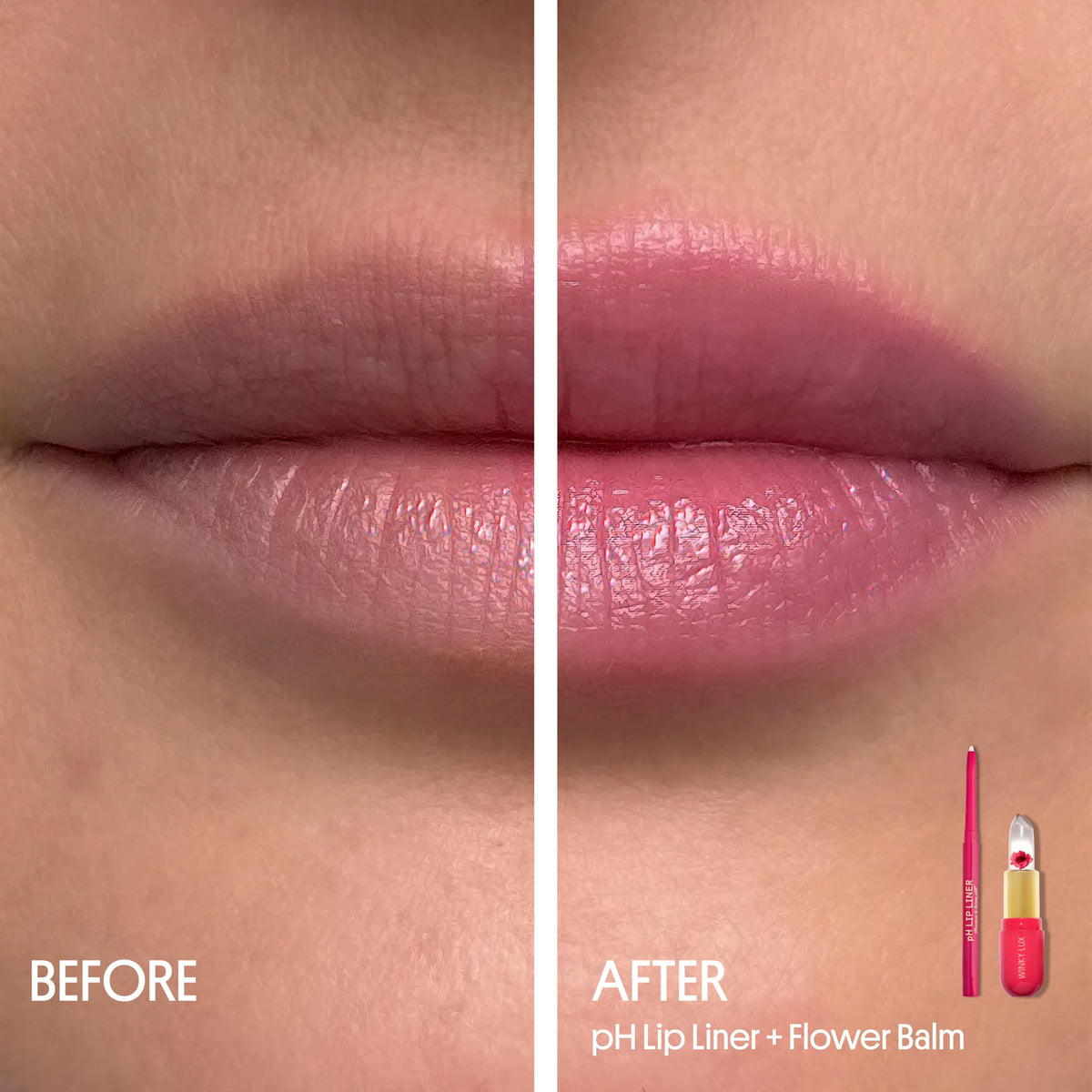 Winky Lux Flower Balm - pH Color Changing Lip Balm, Pink Flower