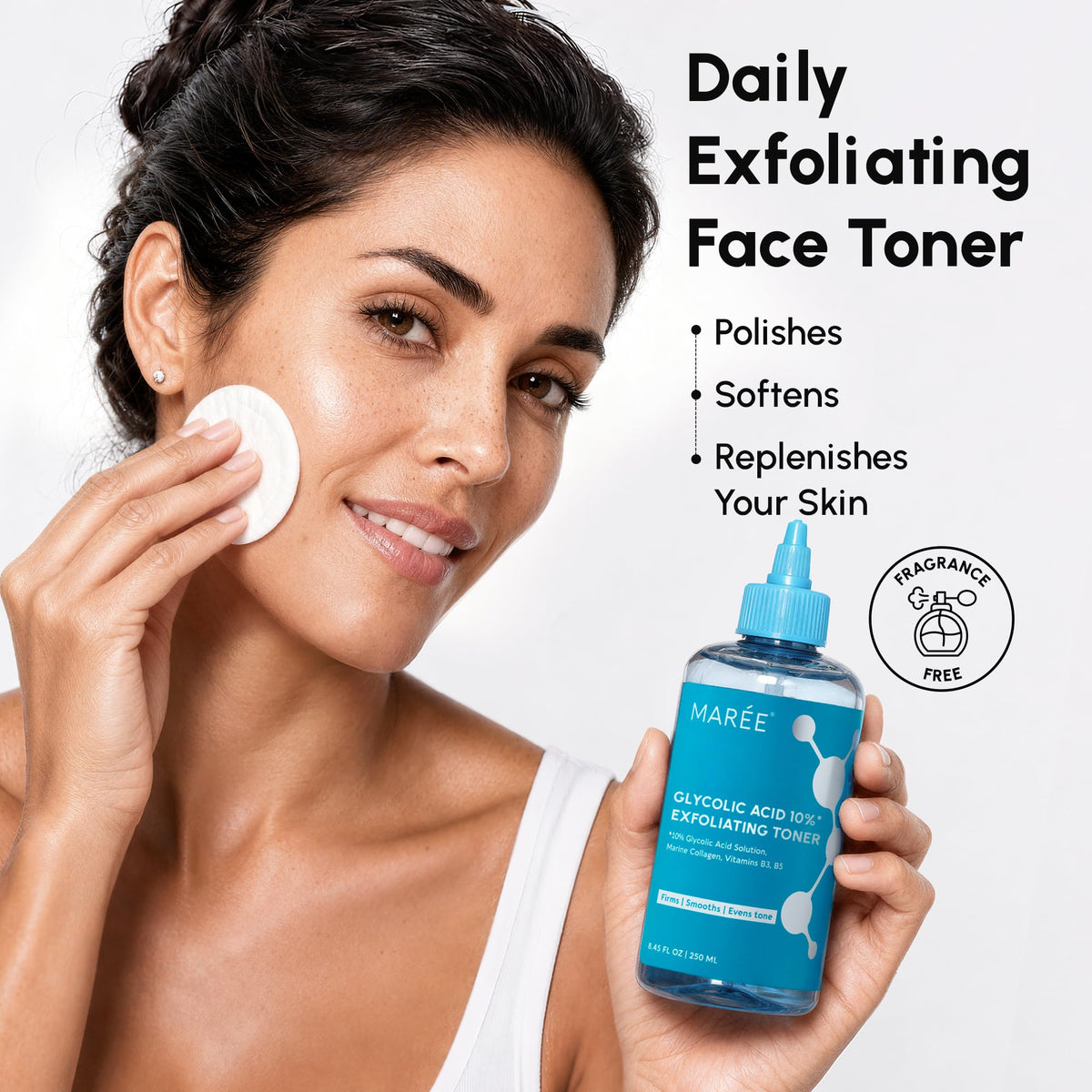 MAREE Toner Glycolic Acid Exfoliating Toner for Face Acido Glicolico para Manchas