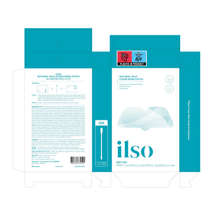 ILSO Clear Nose Patch, Mild Blackhead & Sebaceous Filament Strip (5 pcs)