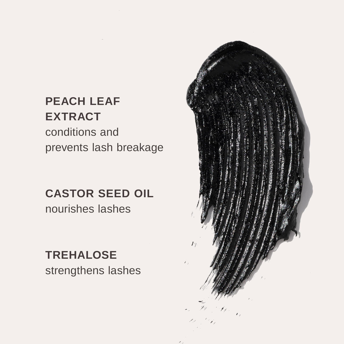 Wander Beauty Mile High Club Length + Define Black Mascara - Smudge-Proof, Lash Lengthening Mascara for a Full, Fanned Out Effect - Castor Oil + Peach Leaf Conditions & Strengthens - 0.31 fl oz