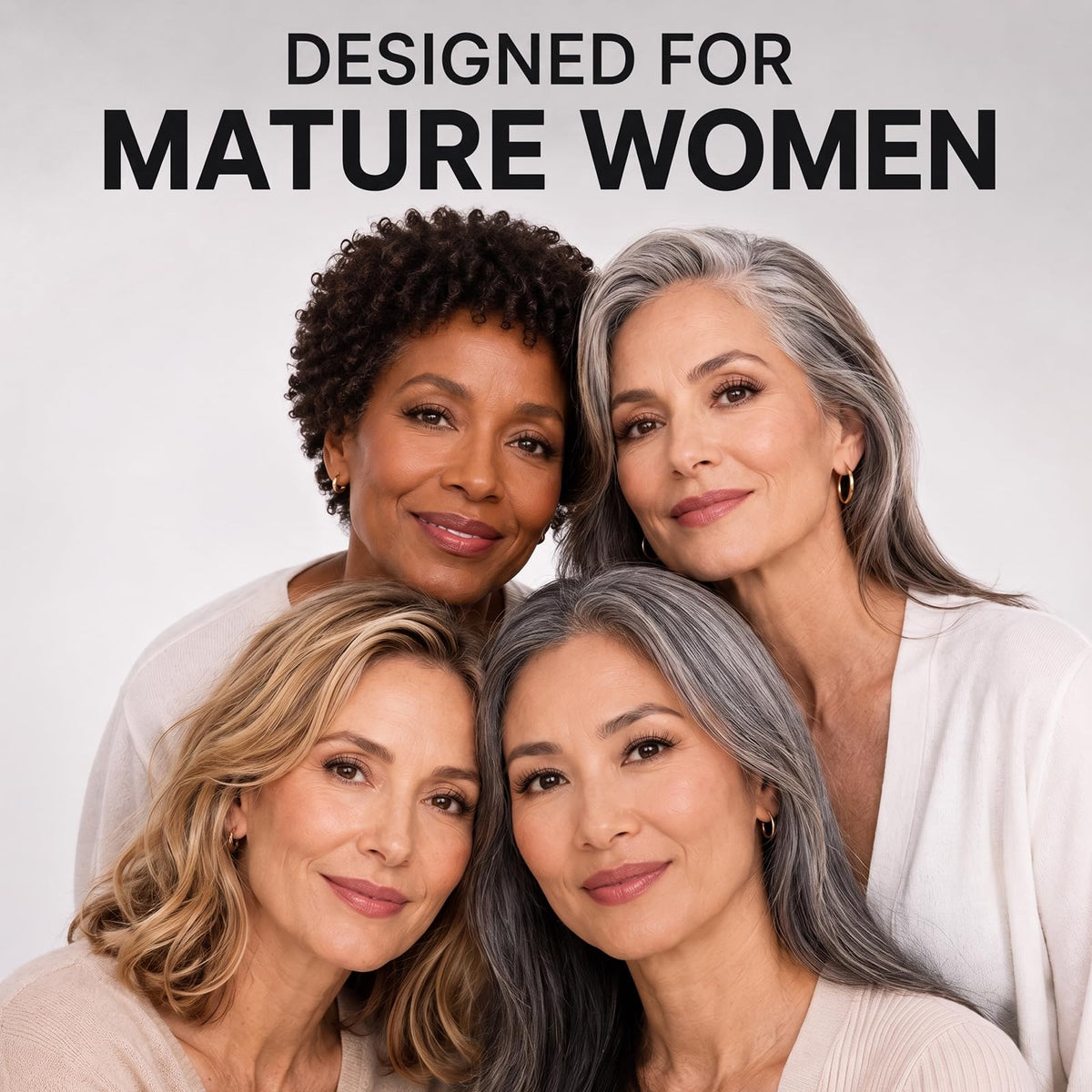Erinde Black Tubing Mascara for Older Women 60 Plus, Black