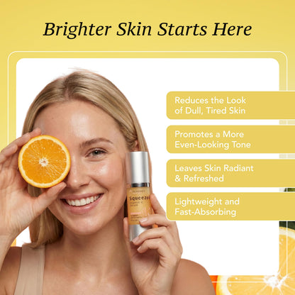 Peaches Skin Care Vitamin C Serum with Kakadu Plum and CoQ10, 1 fl oz