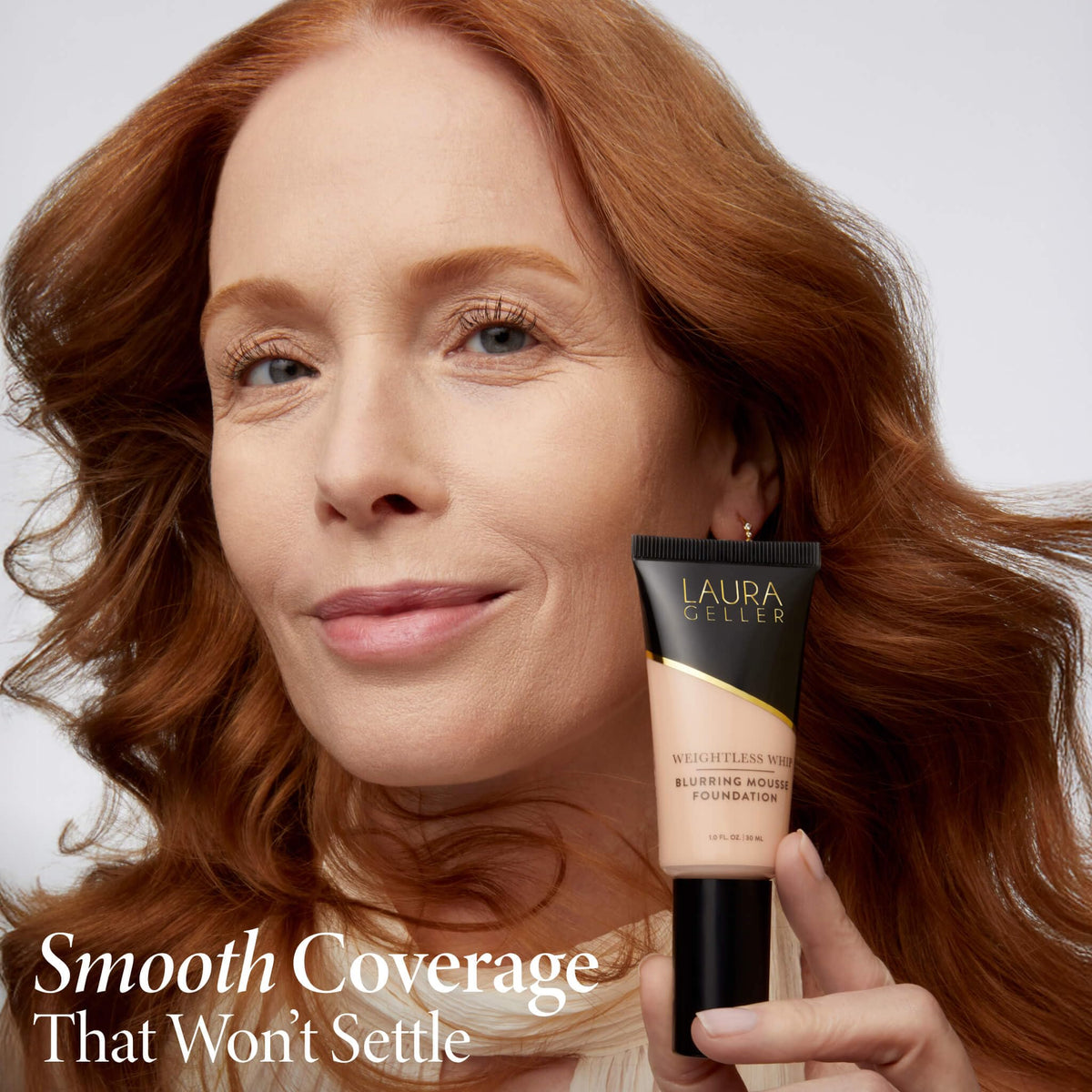 LAURA GELLER Weightless Whip Mousse Foundation, Buildable - Porcelain