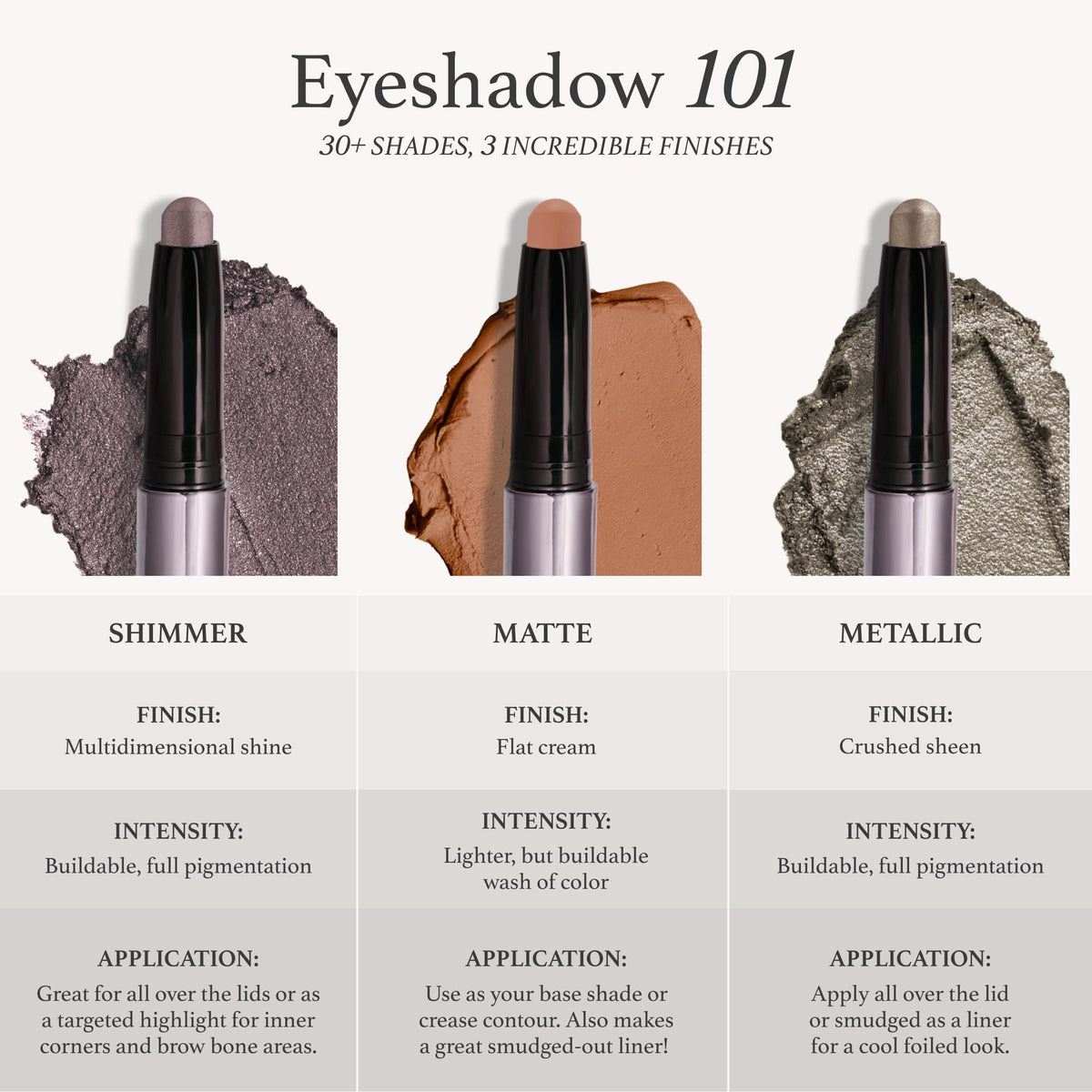 Julep Eyeshadow 101 Crème-to-Powder Duo, Pearl Shimmer & Champagne Shimmer