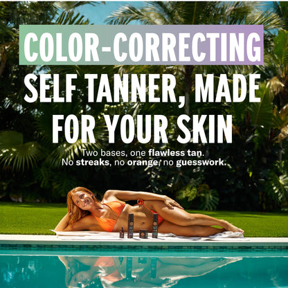 Carroten Self Tan Mousse Dark, Violet Base for Warm Undertone 6.7oz