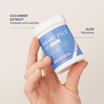 Marcelle Oil-Free Eye Make-Up Remover Pads, Sensitive Eyes, 85 Pads