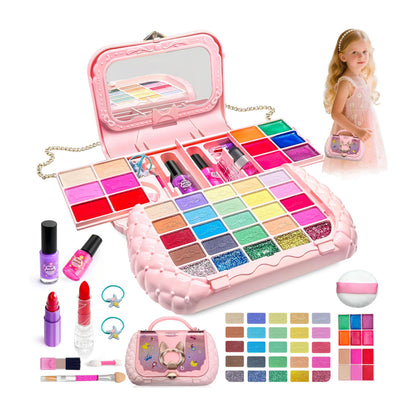 Kids Makeup Kit for Girl, Real Washable Kids Makeup Sets for Girls 5-8