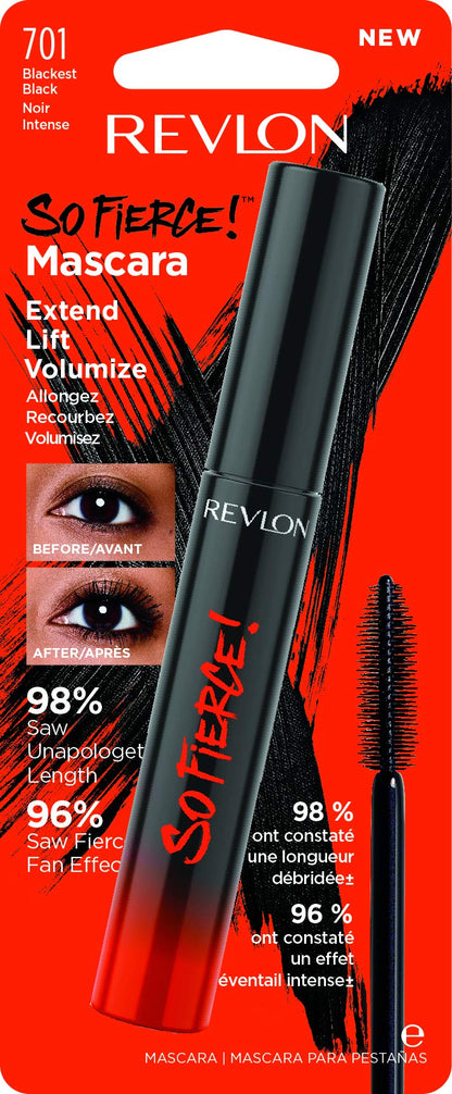 Revlon So Fierce Mascara, 701 Blackest Black, 0.25 fl oz