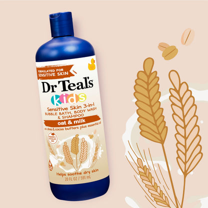 Dr Teal's Kids Sensitive Skin 3-in-1 with Shea & Cocoa Butters
