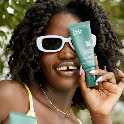 ITK Skincare Weightless Hydrating Face Moisturizer - Hydrates + Smoothes Skin - Niacinamide - Brighten Dark Spots - Hyaluronic Acid - Maintain Moisture Levels - Vitamin E-infused, 2 fl. oz