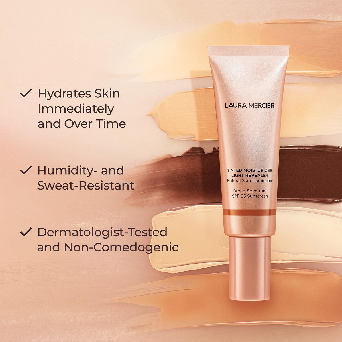 Laura Mercier Tinted Moisturizer Light Revealer SPF 25, 2N1 Nude, 1.7 oz