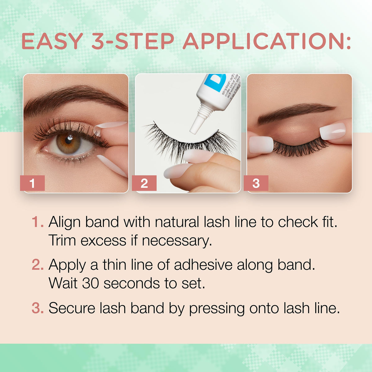 Ardell Naked Lashes 420 – Natural Look False Eyelashes with Bonus Duo Adhesive, Soft & Fluffy Wispy Lashes Strips, Holiday Gift Set, 3 Pairs