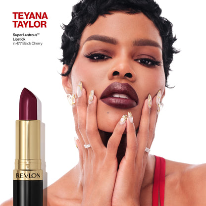 Revlon Super Lustrous Lipstick, 477 Black Cherry, 0.15 oz