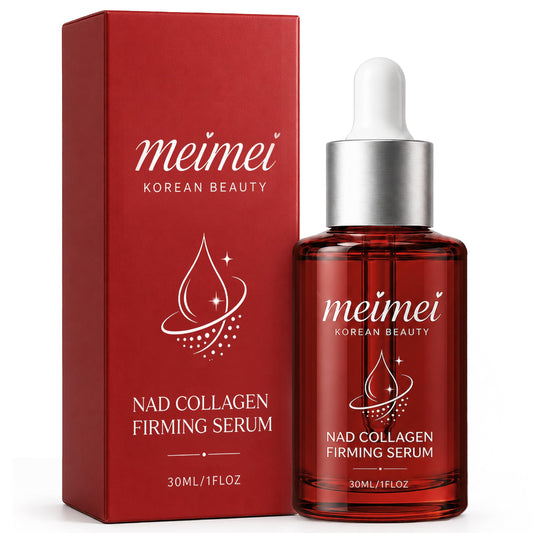 Meimei Firming Serum, NAD+ Firming Serum, Collagen Extract & Peptides Facial Serum, Anti-Aging Serum, with Wrinkle Appearance, Elasticity & Pore Care, Suitable for All Skin Types, 30ml / 1 Floz