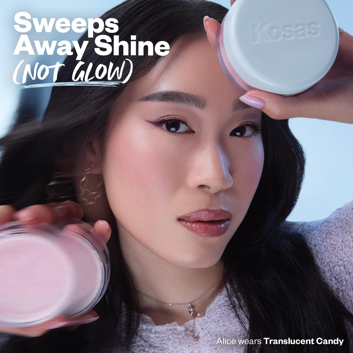 Kosas Cloud Set Talc-Free Loose Setting Face Powder, Ultra Sheer Pink