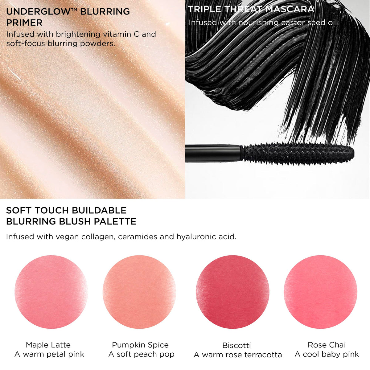 ICONIC LONDON The Glow & Blush Trio | 3-Piece Makeup Gift Set