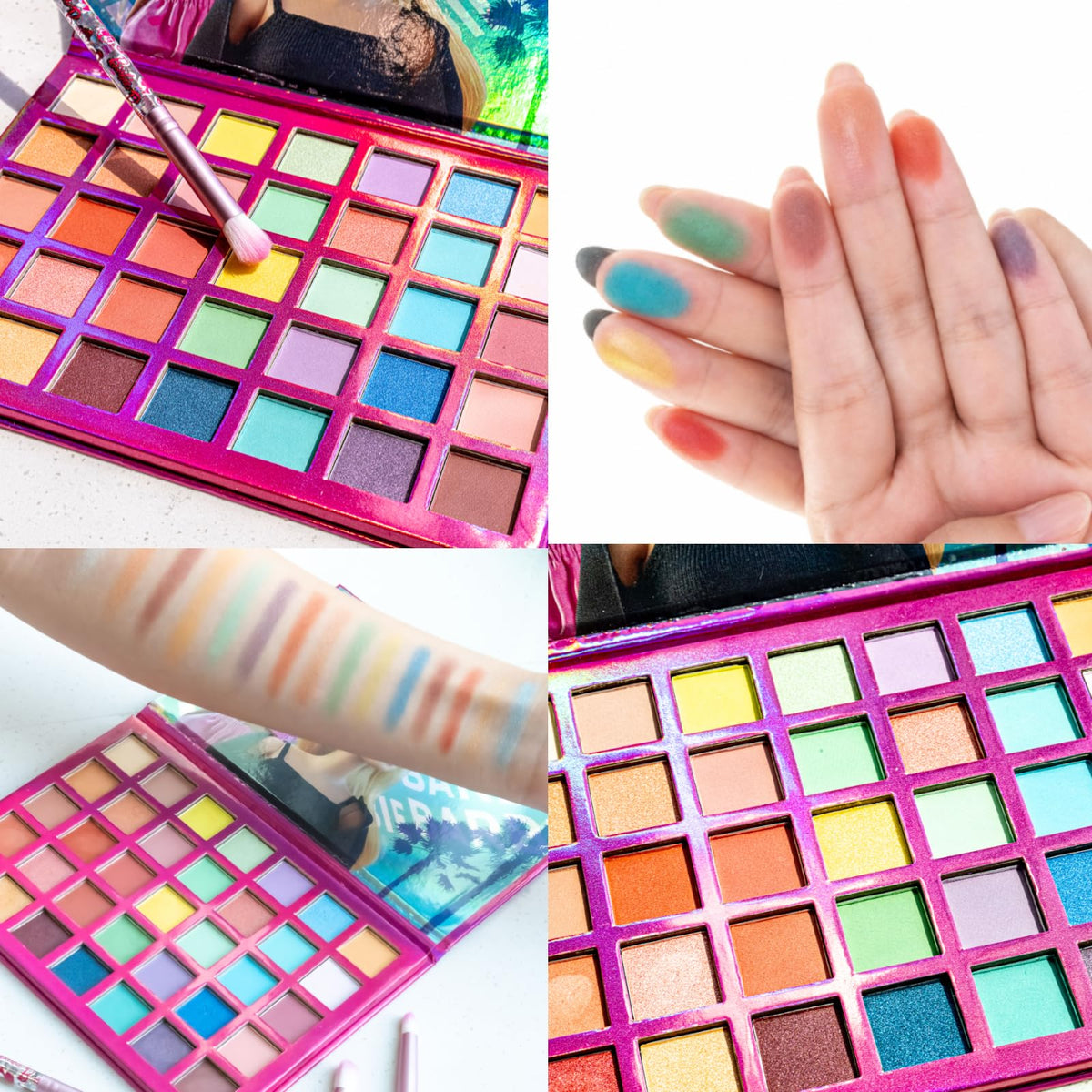 Barbie 35-Well Shadow Palette with 8 Brushes, Ages 8+